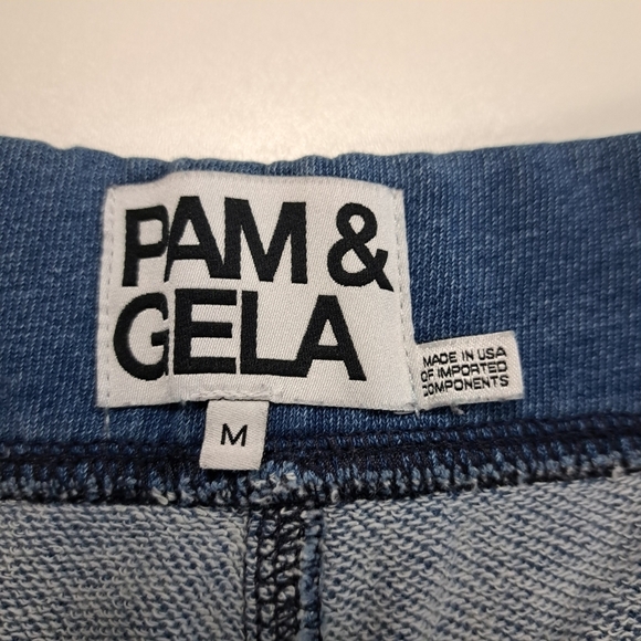 pam & gela women's stretch pants size M with hollow fashion in front. - Picture 6 of 12